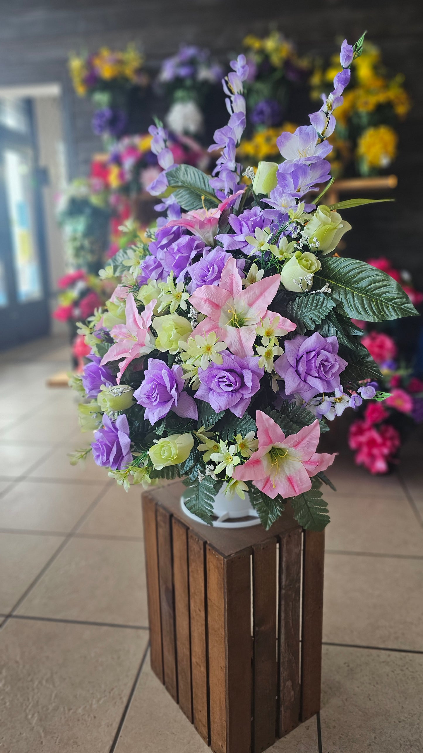 “Heaven’s Garden” in Purple Arrangement