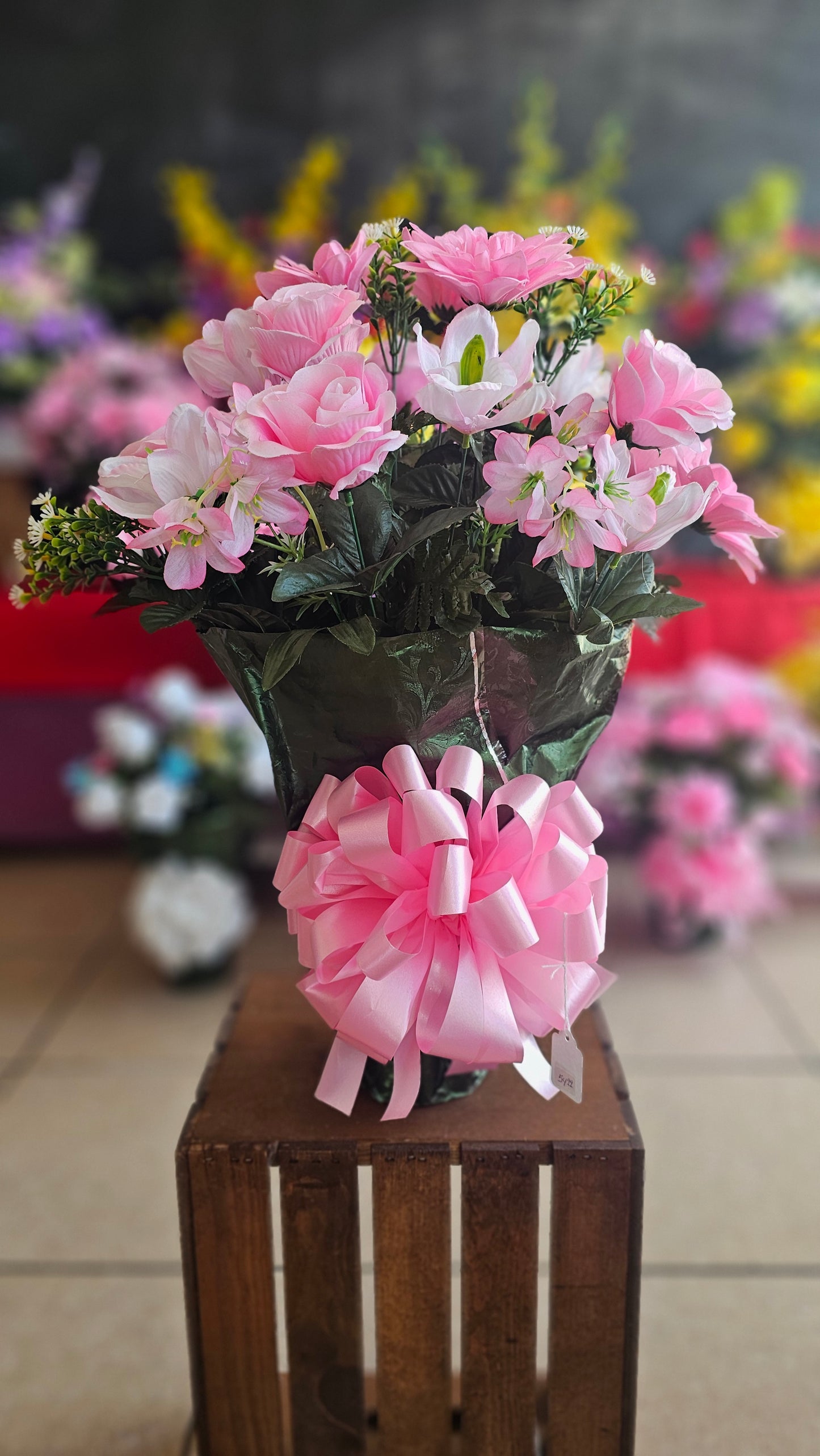 “In Sweet Remembrance” Soft Pink Arrangement