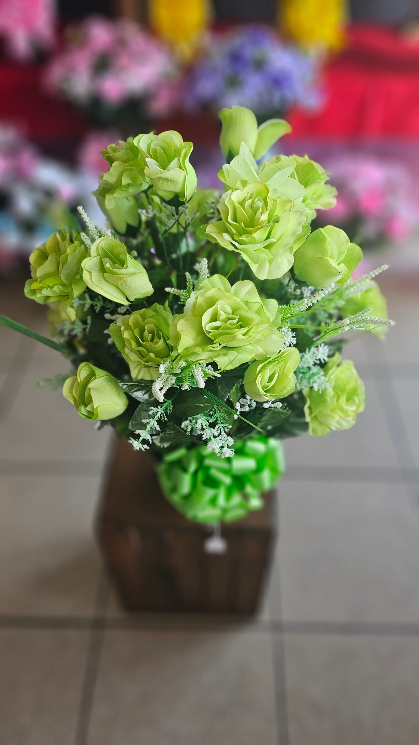 “Restful Peace” in Green Arrangement