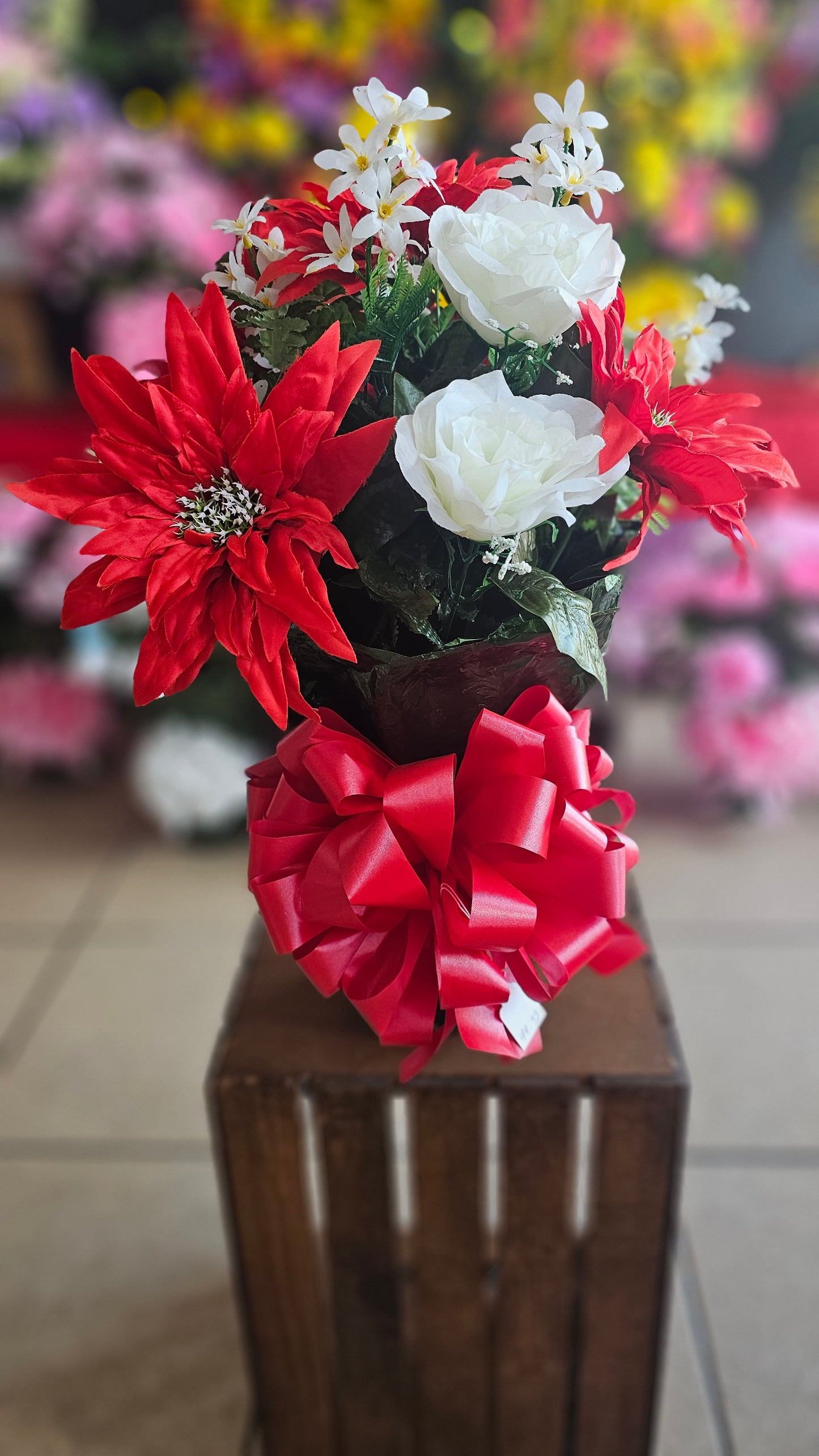 “Sacred Grace” in Red & White Arrangement