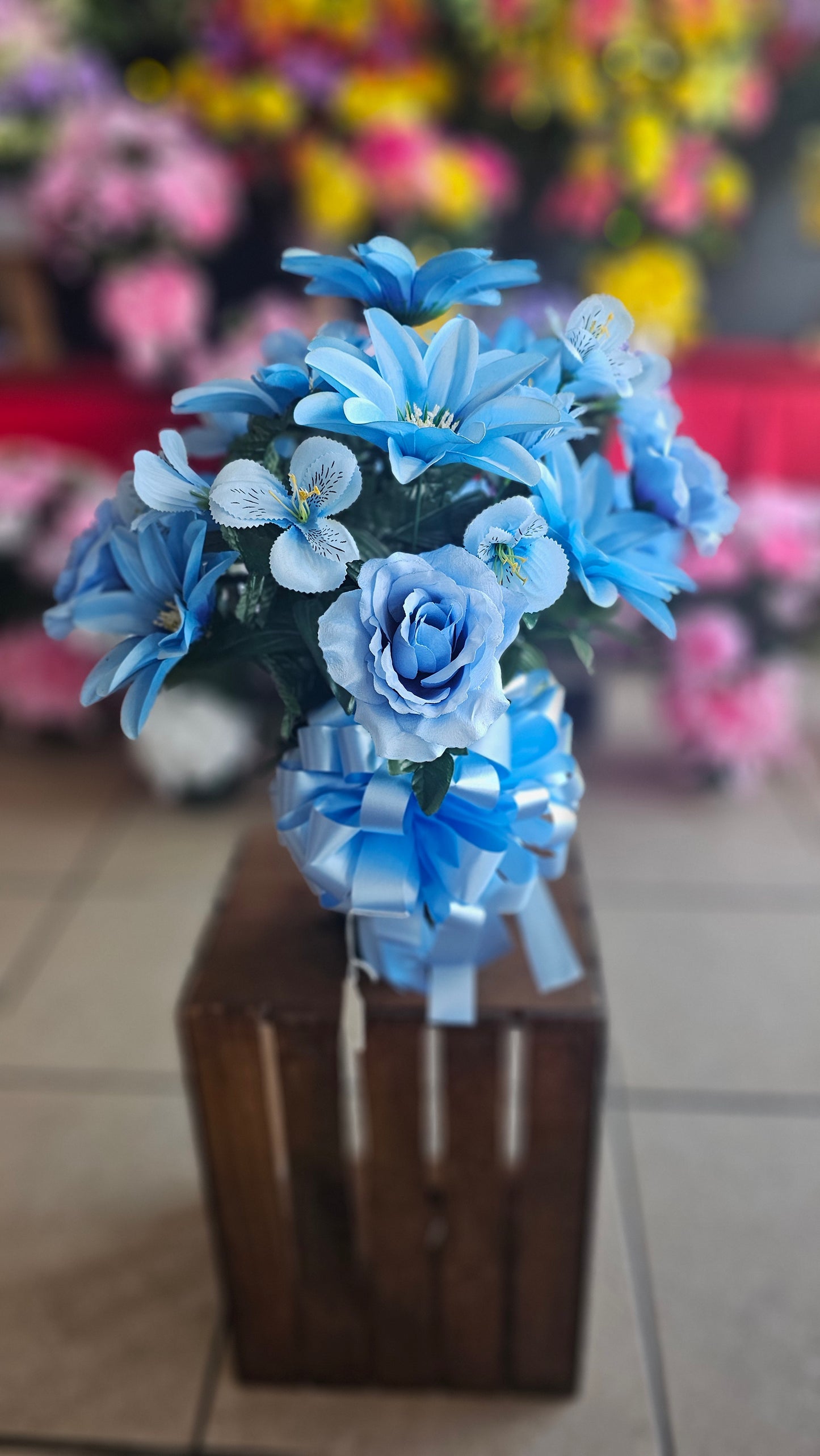 “River of Peace” in Light Blue Arrangement