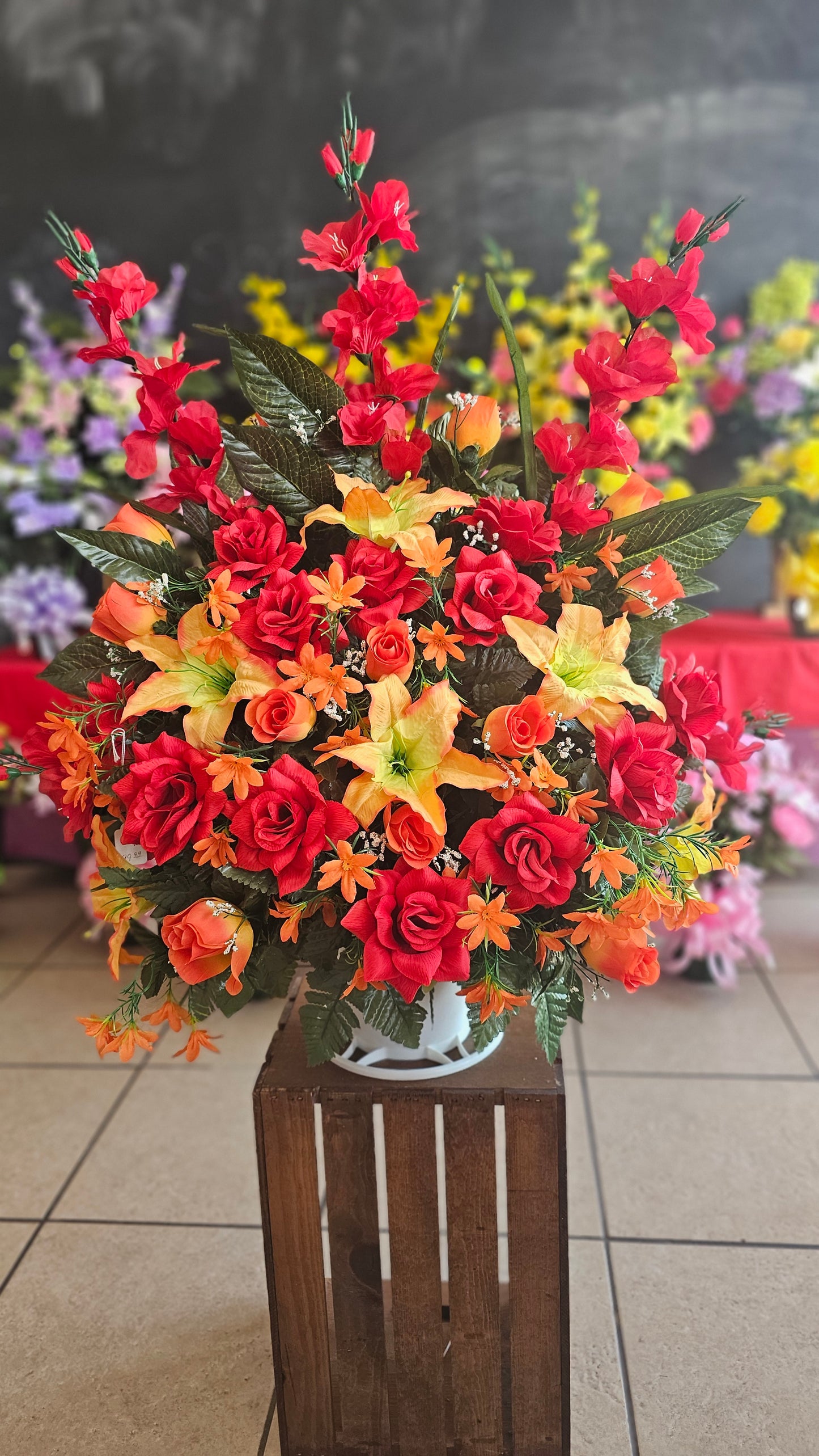 “Heaven’s Garden” in Red & Orange