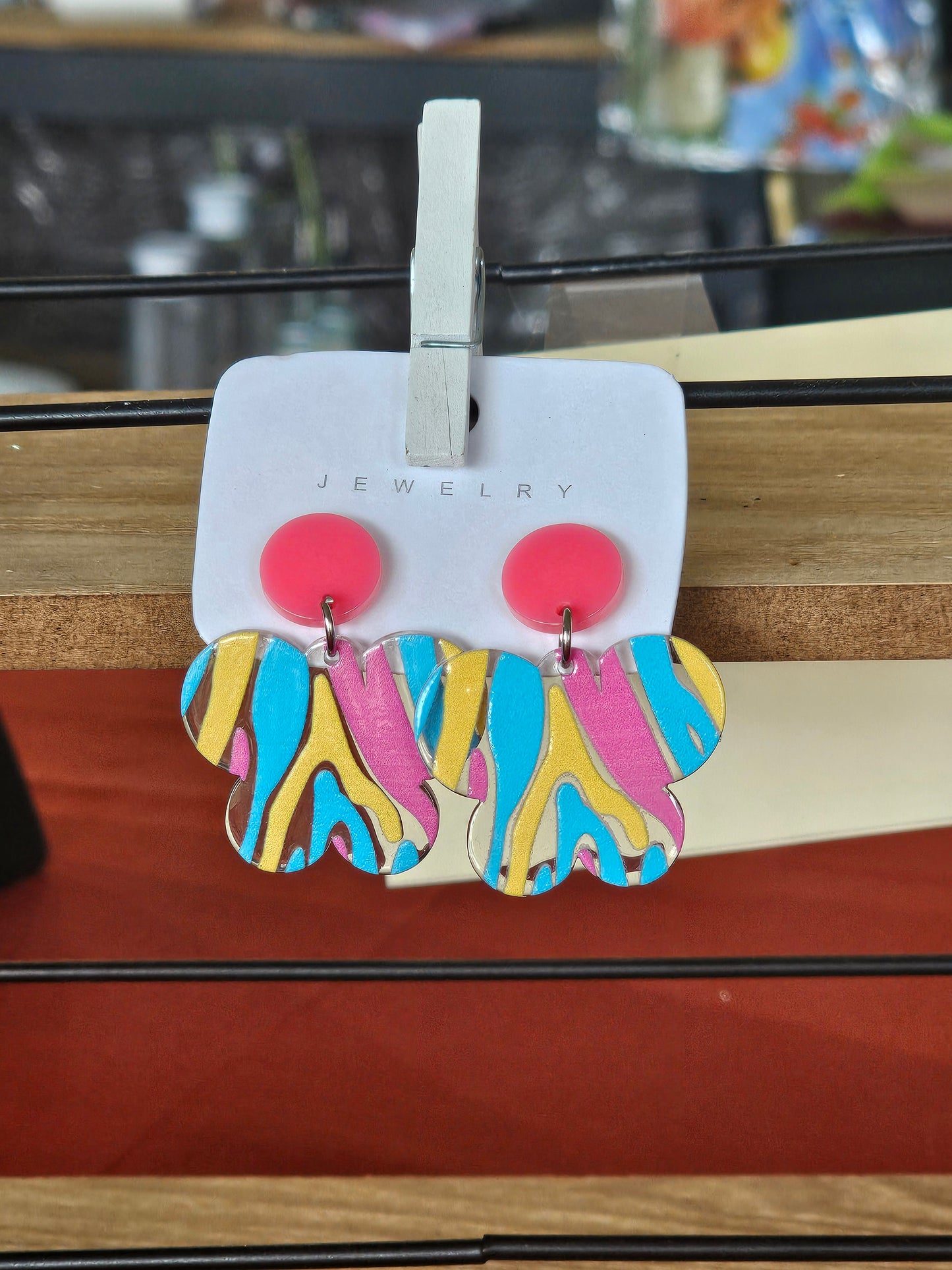 Painted Butterfly Earrings