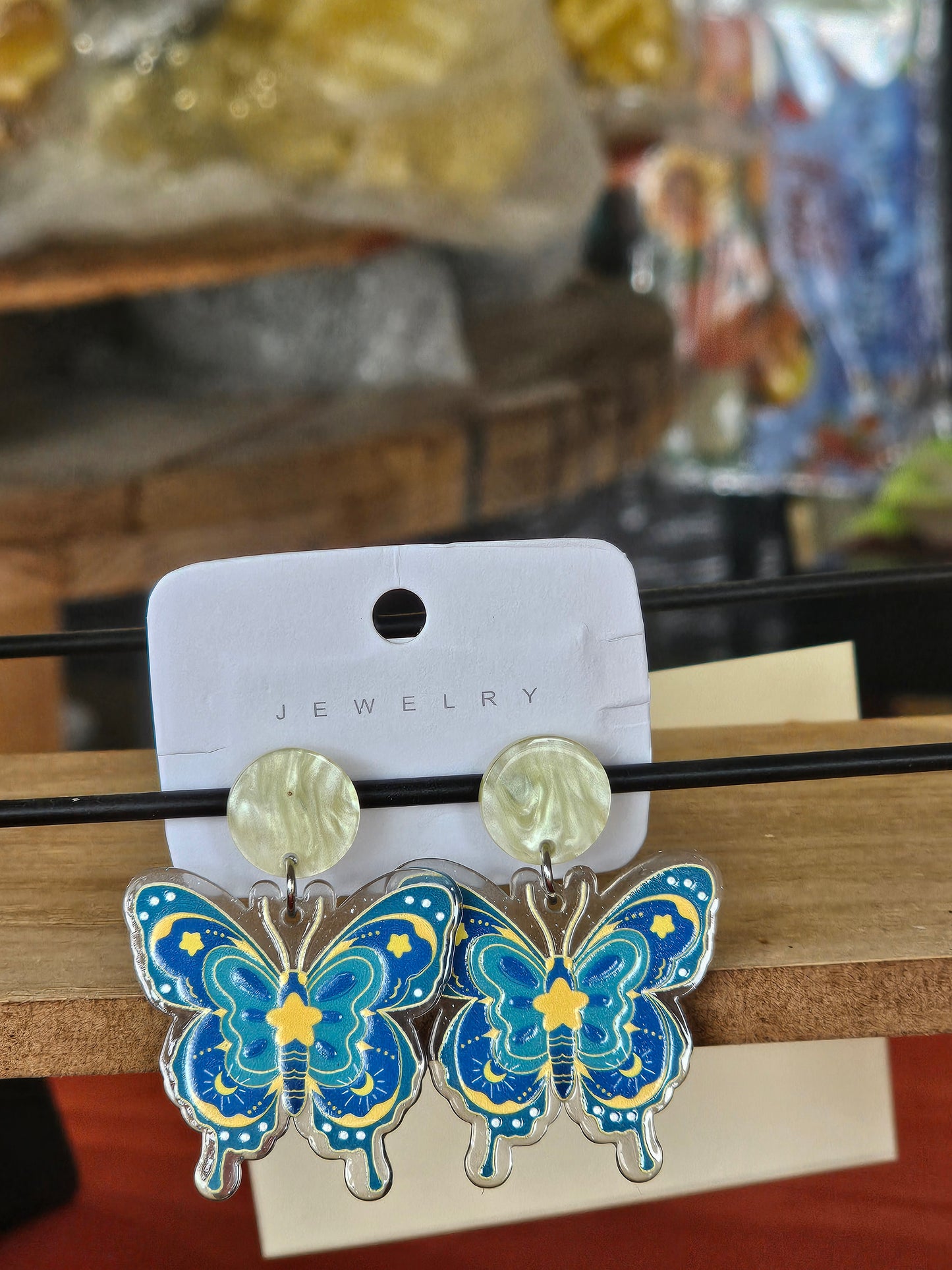 Starry Night Butterfly Earrings