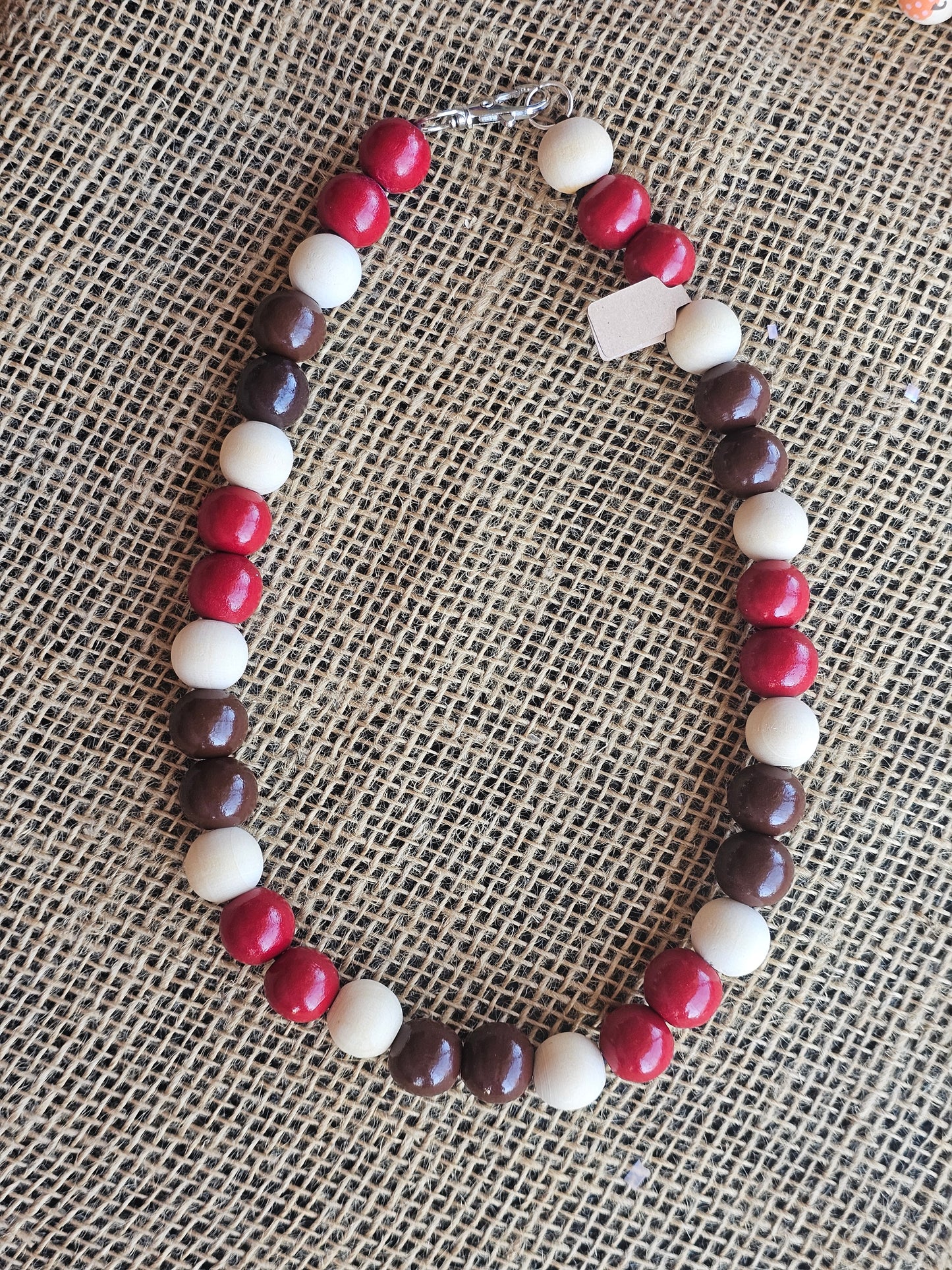 Two-Toned Fall Beaded Bubble Necklace