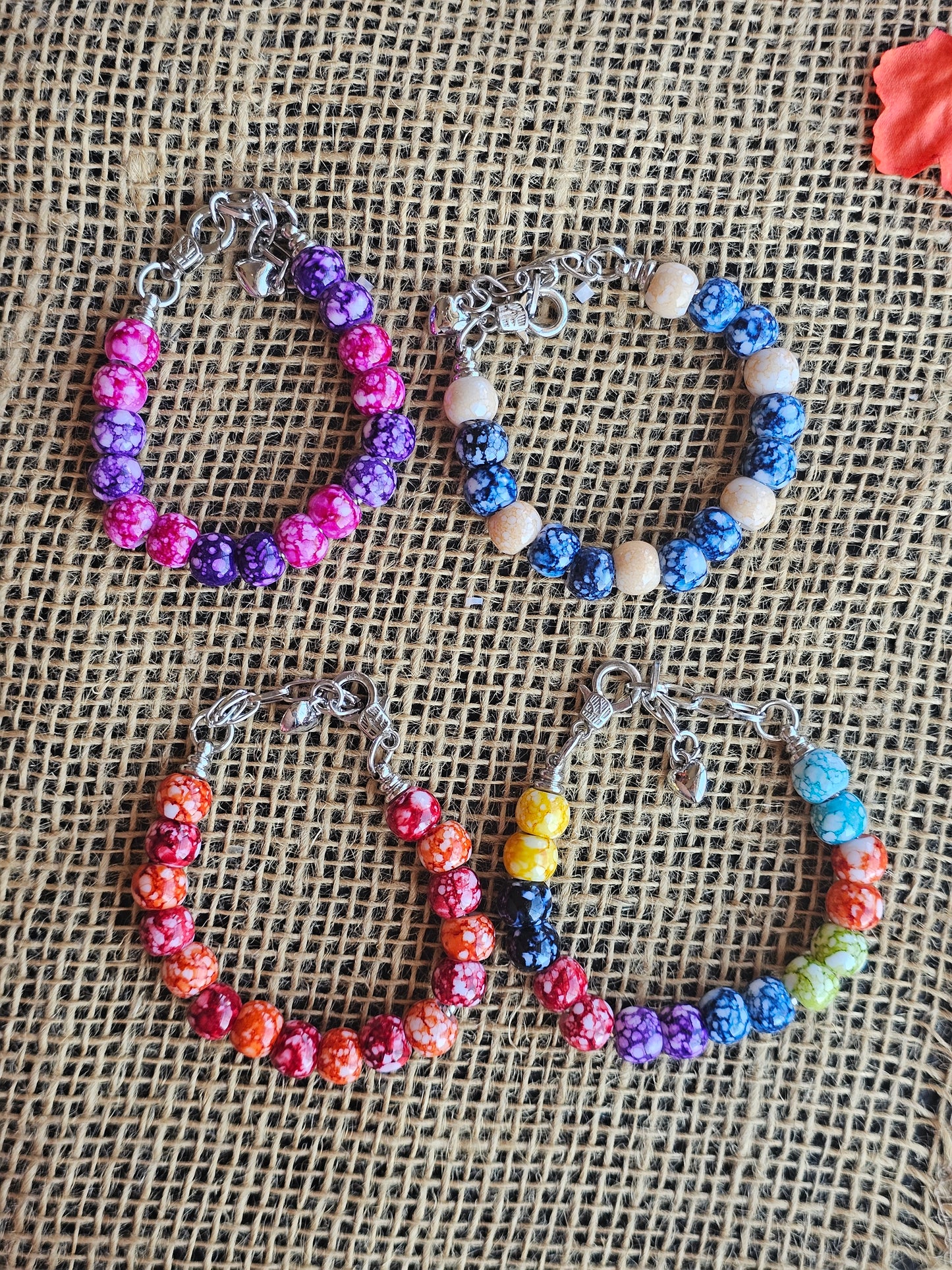 Watercolor Beaded Bracelet