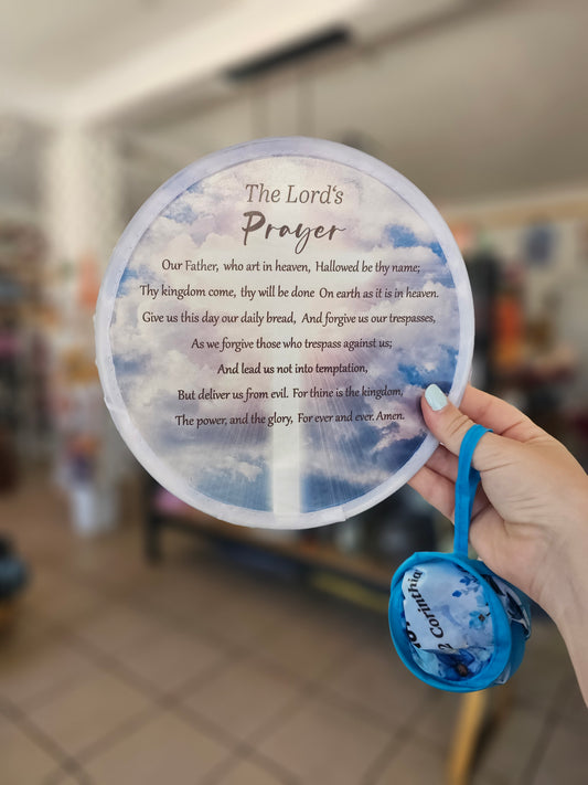 The Lord's Prayer Collapsible Fan