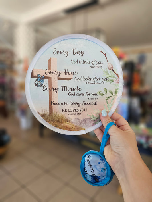 Every Day God Thinks of You Collapsible Fan