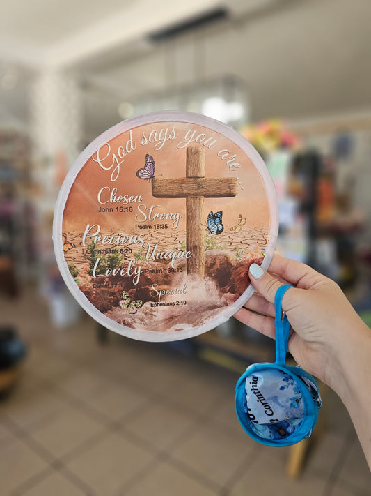 God Says You Are Collapsible Fan
