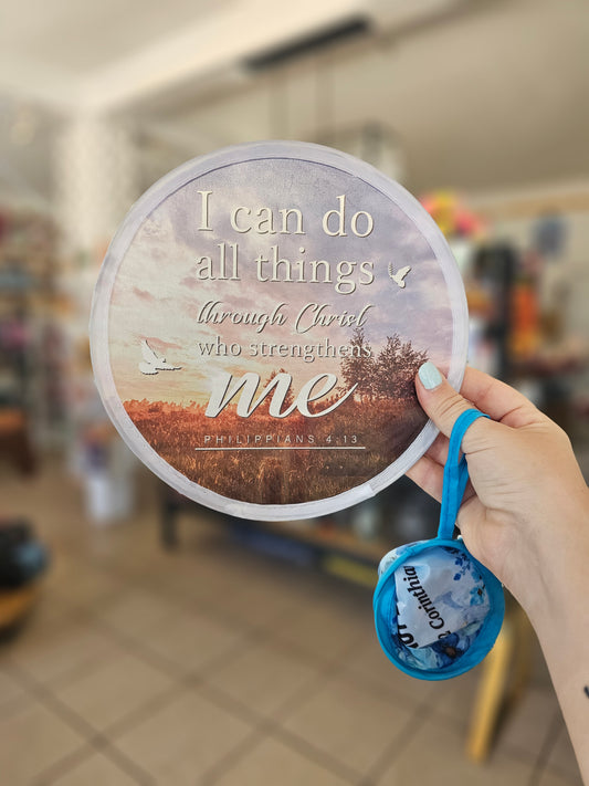 I Can Do All Things Through Christ Phil. 4:13 Collapsible Fan