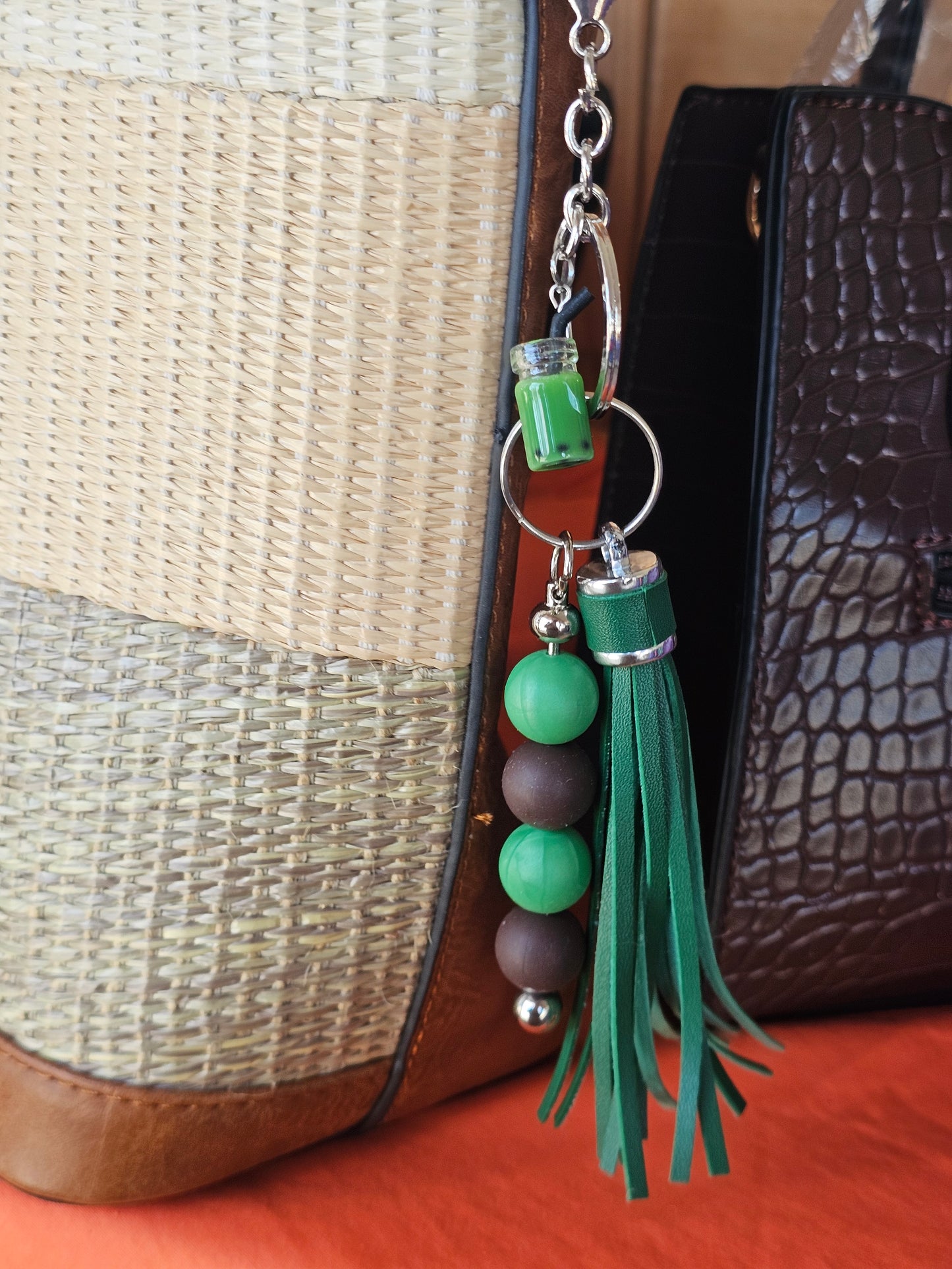 Green Boba Bag Charm