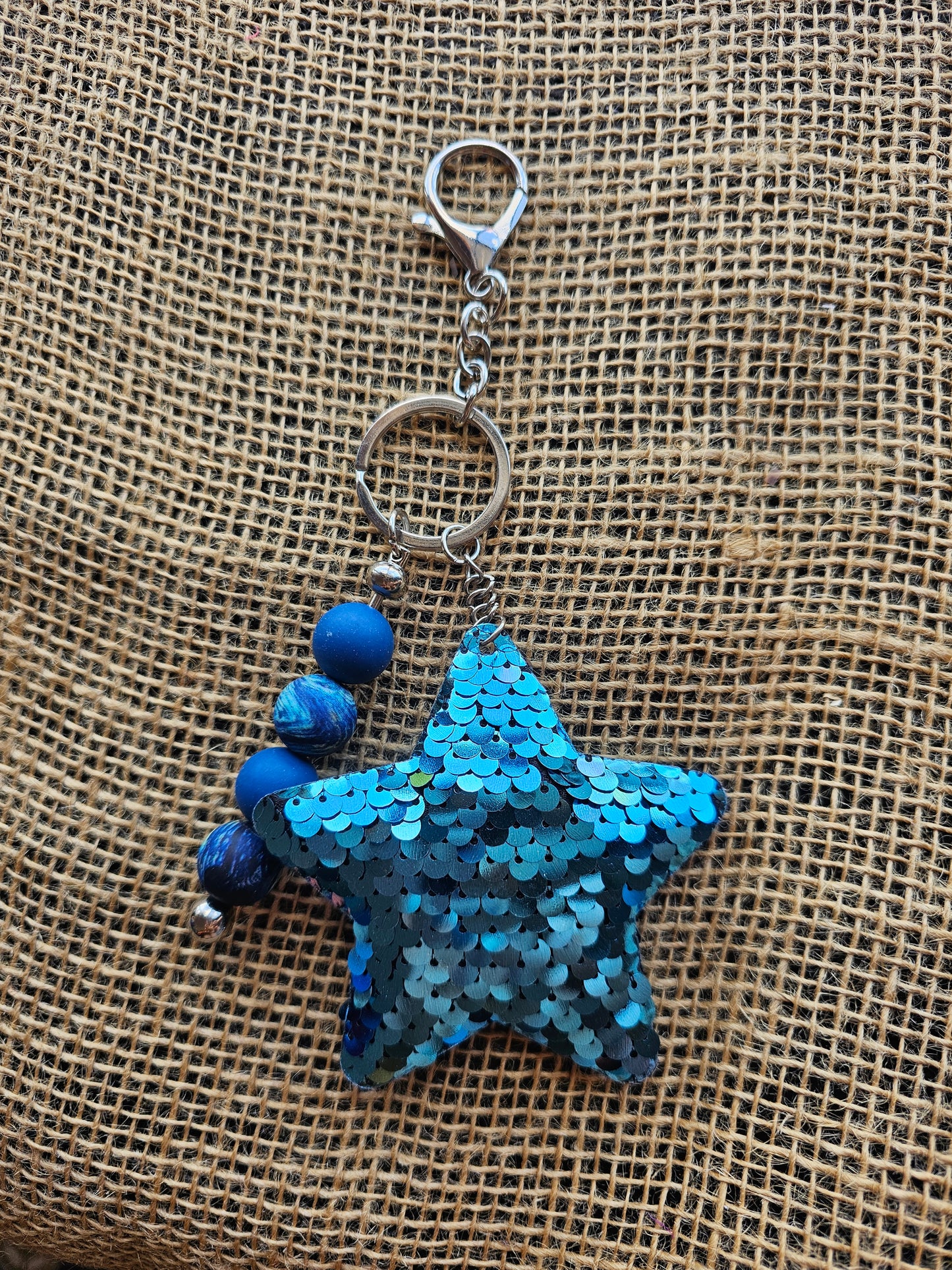 Sequin Star Bag Charm