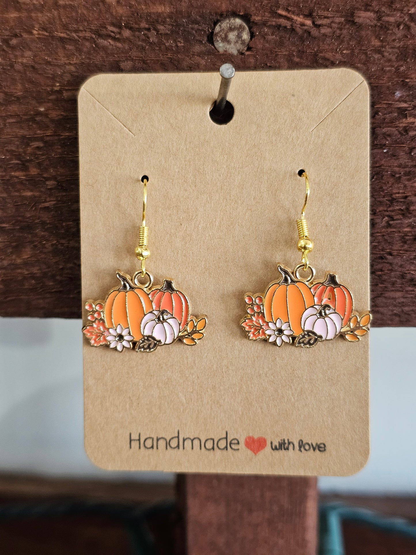 Pumpkin Dangle Earrings