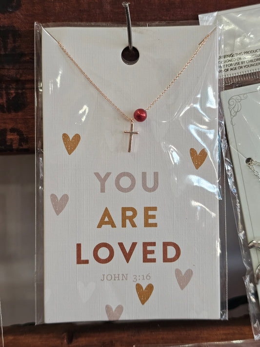 You Are Loved Cross Necklace