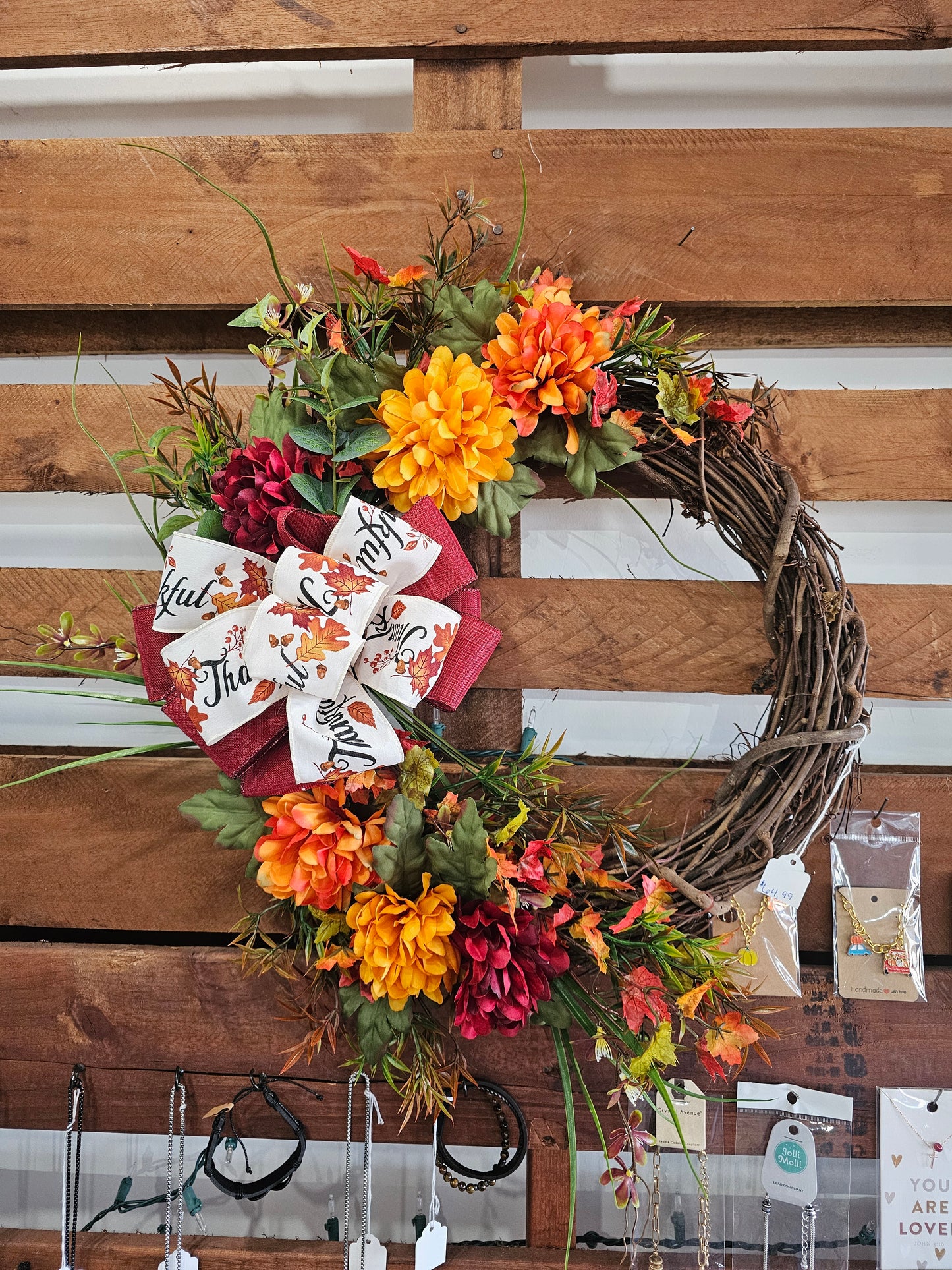 Thankful Grapevine Wreath
