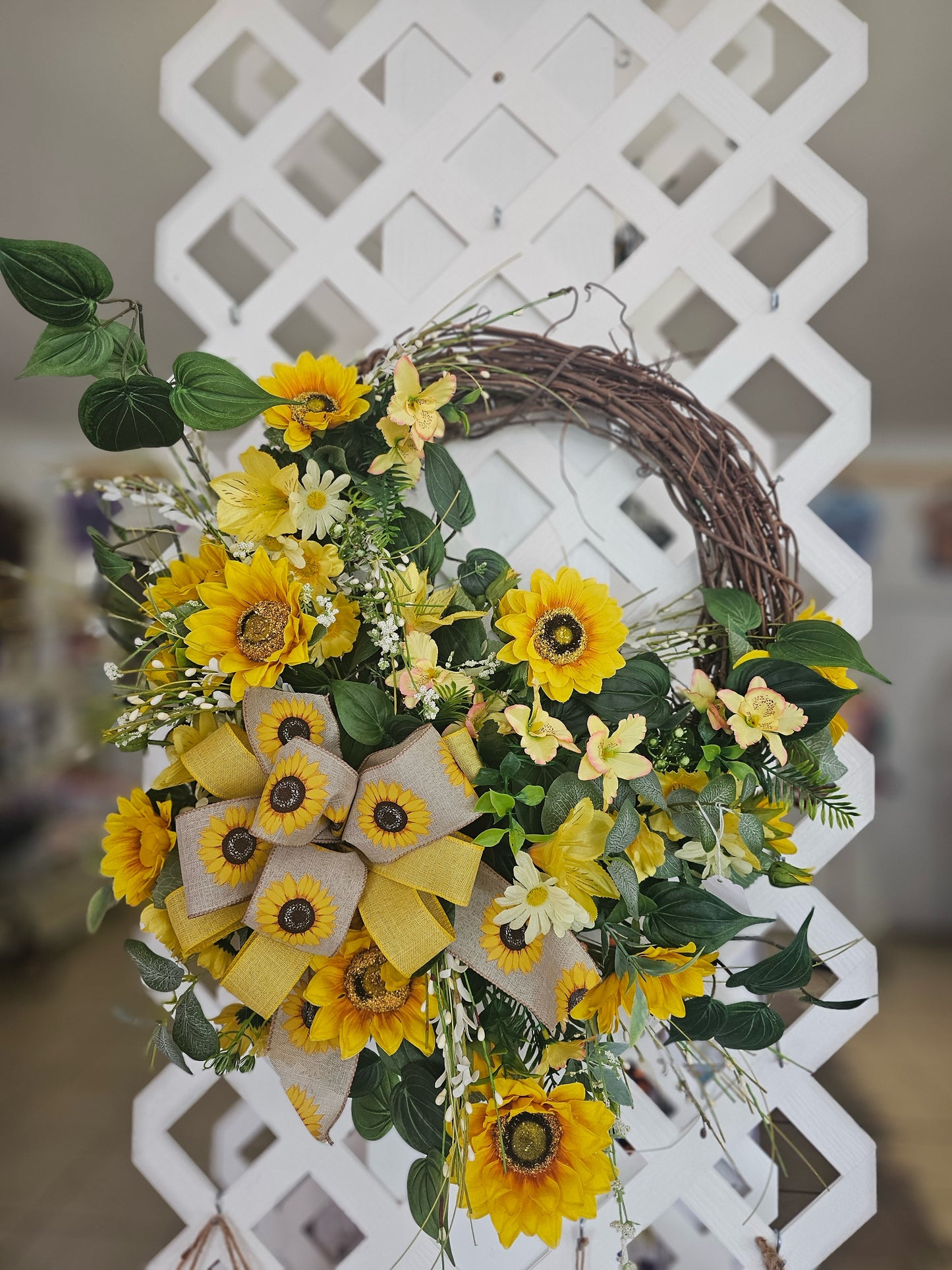 Sunflower Grapevine Wreath