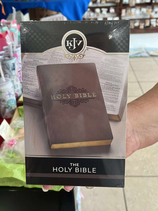 Tan Faux Leather King James Version Gift and Award Bible