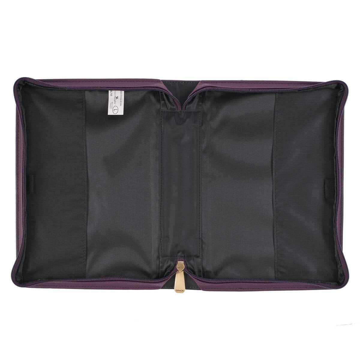 His Mercies Are New Dark Amethyst Purple Fashion Bible Cover - Lamentations 3:22-23