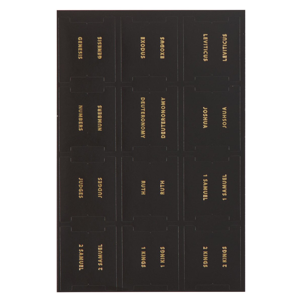 Basic Bible Tabs in Black & Gold