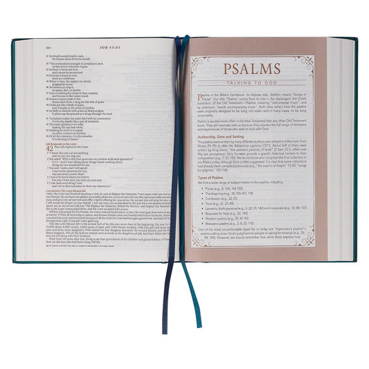 The Spiritual Growth Bible (Hard Cover) | Teal | NLT (Copy)