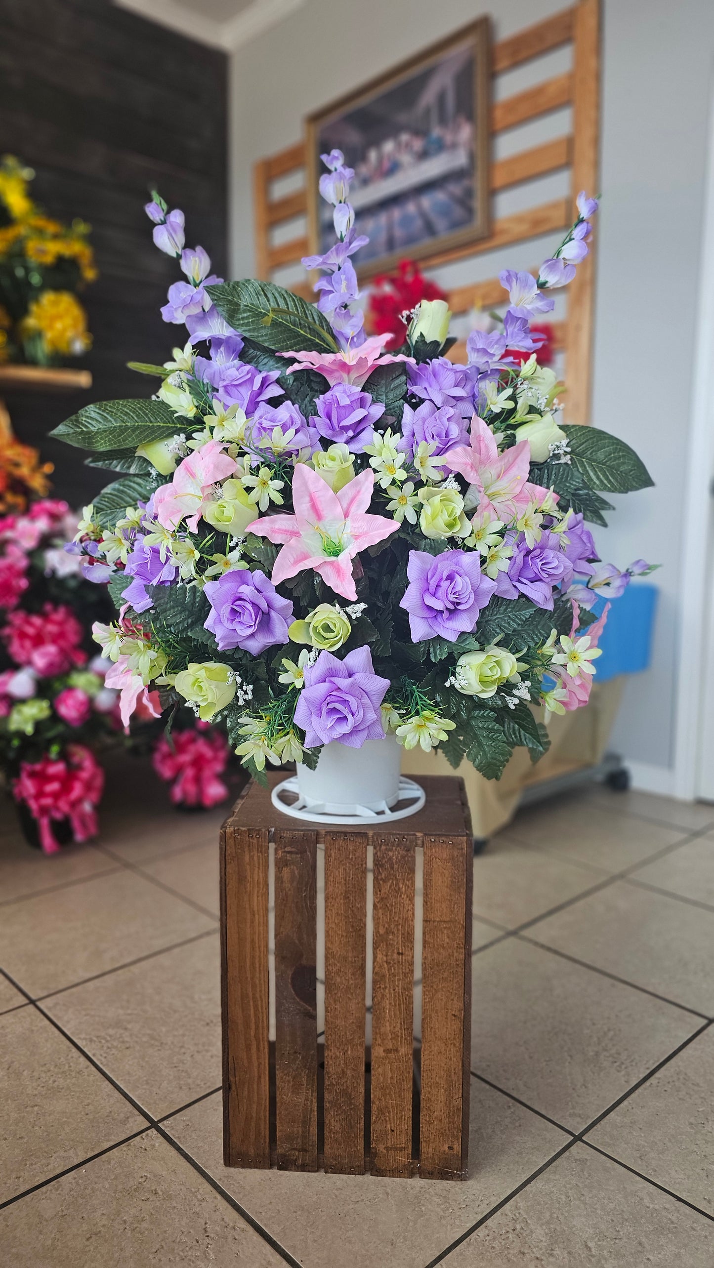 “Heaven’s Garden” in Purple Arrangement