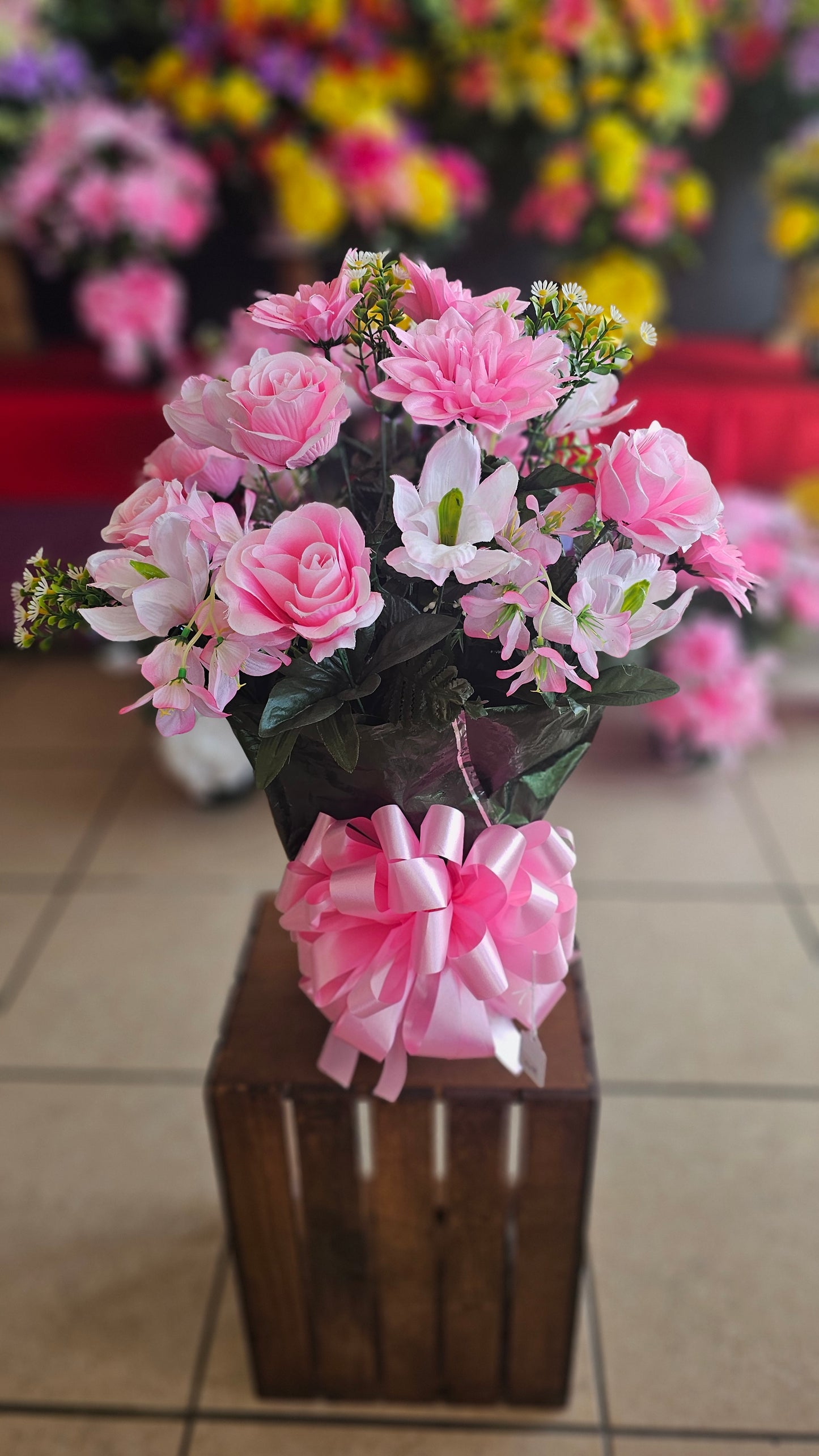 “In Sweet Remembrance” Soft Pink Arrangement