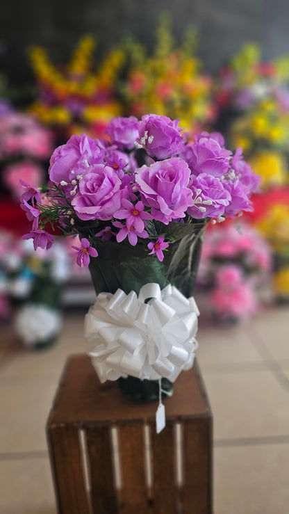 "Peace in the Garden" Purple Arrangement