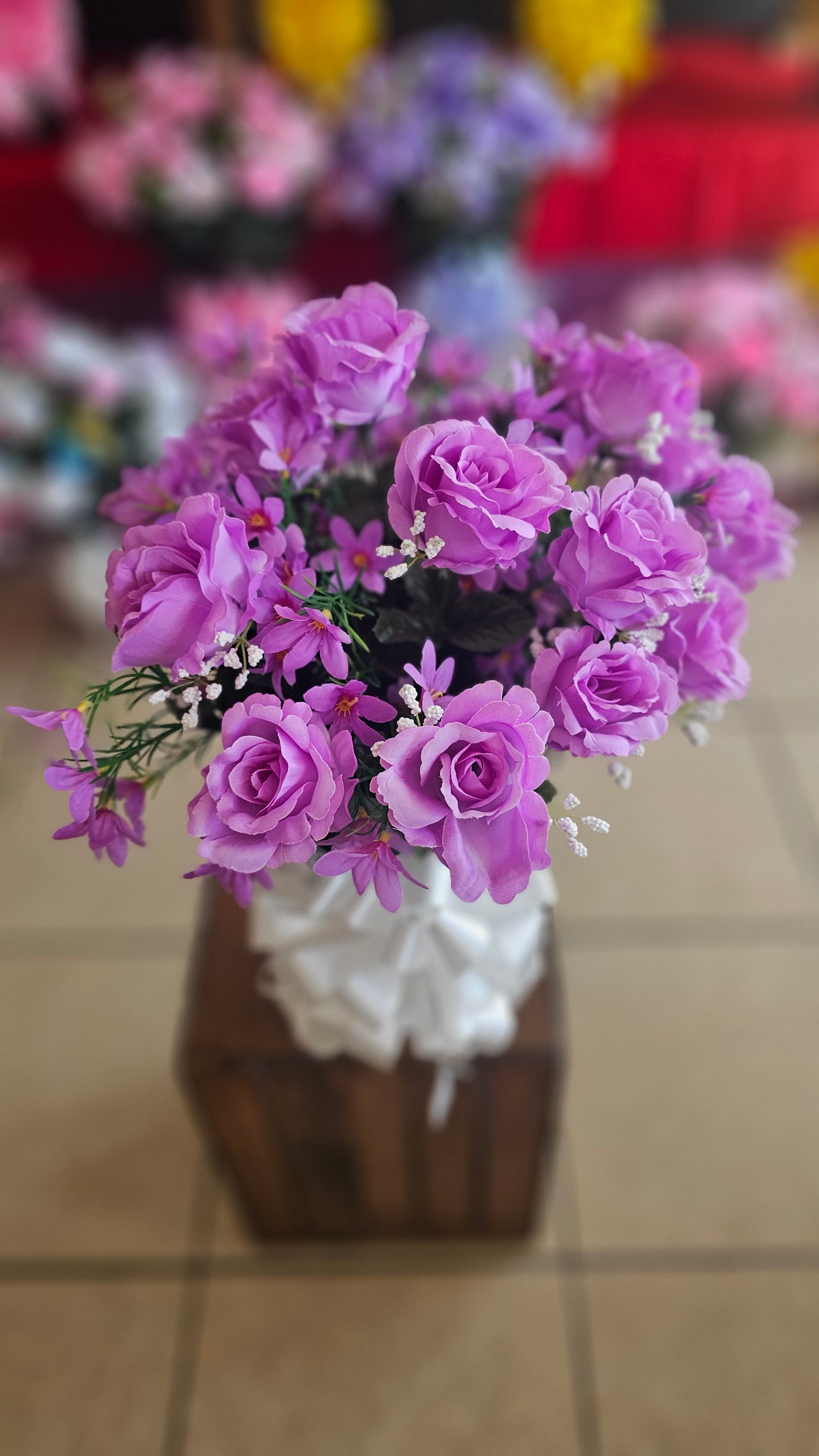 "Peace in the Garden" Purple Arrangement