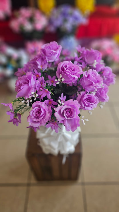 "Peace in the Garden" Purple Arrangement