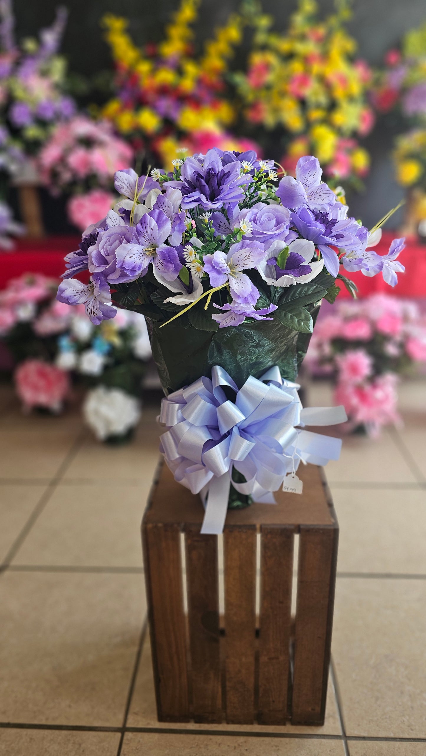 “Quiet Assurance” in Lavender Arrangement