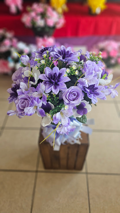 “Quiet Assurance” in Lavender Arrangement