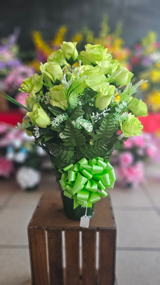 “Restful Peace” in Green Arrangement