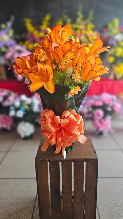 “Heaven’s Flame” Orange Lily Arrangement