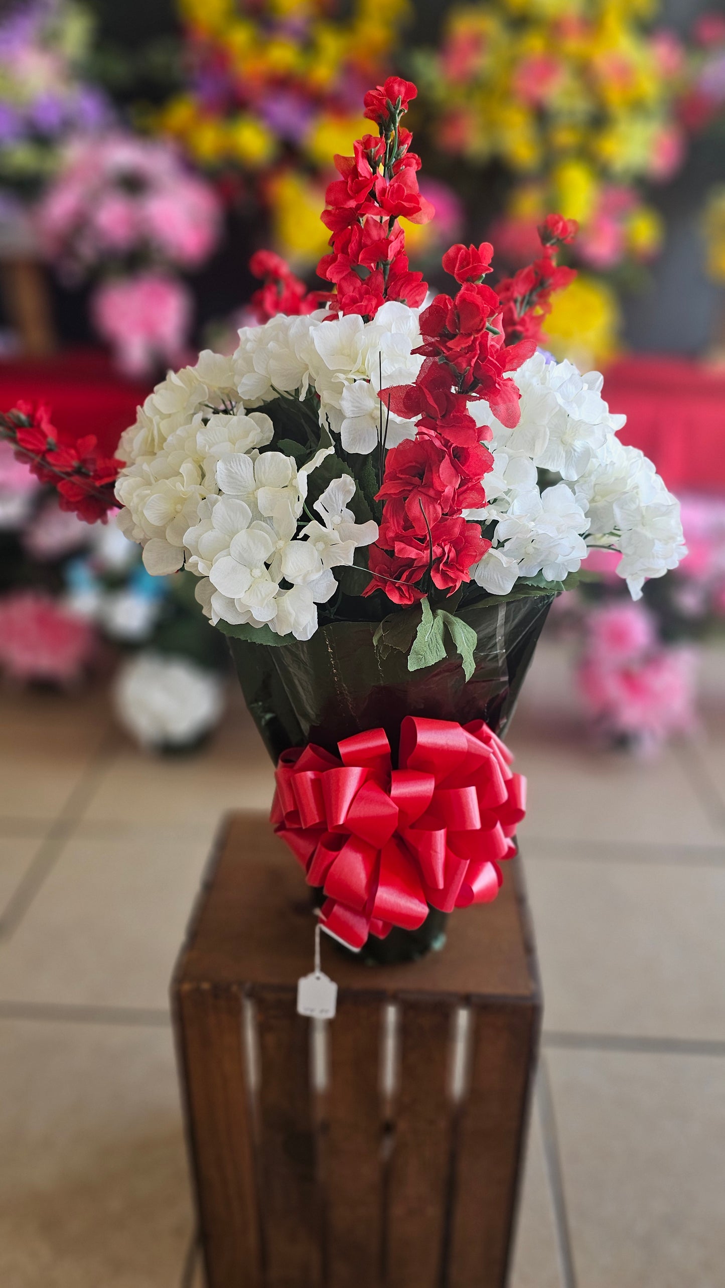 “Heaven’s Triumph” in Red & White Arrangement