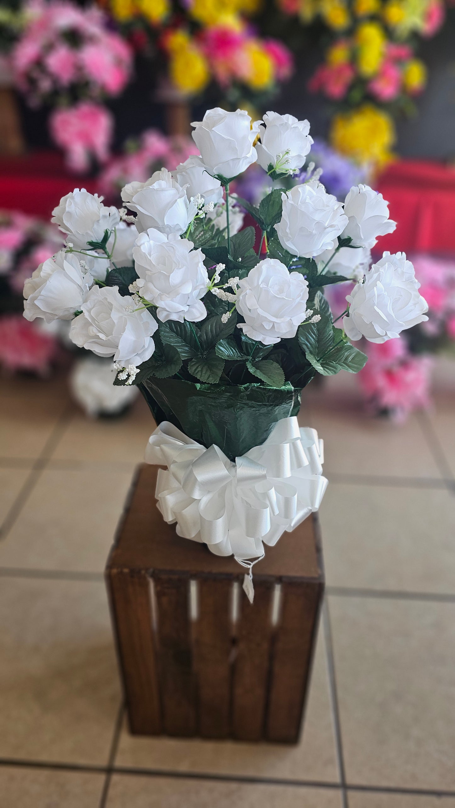 “Heaven's Embrace” in White Arrangement