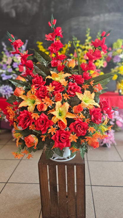 “Heaven’s Garden” in Red & Orange