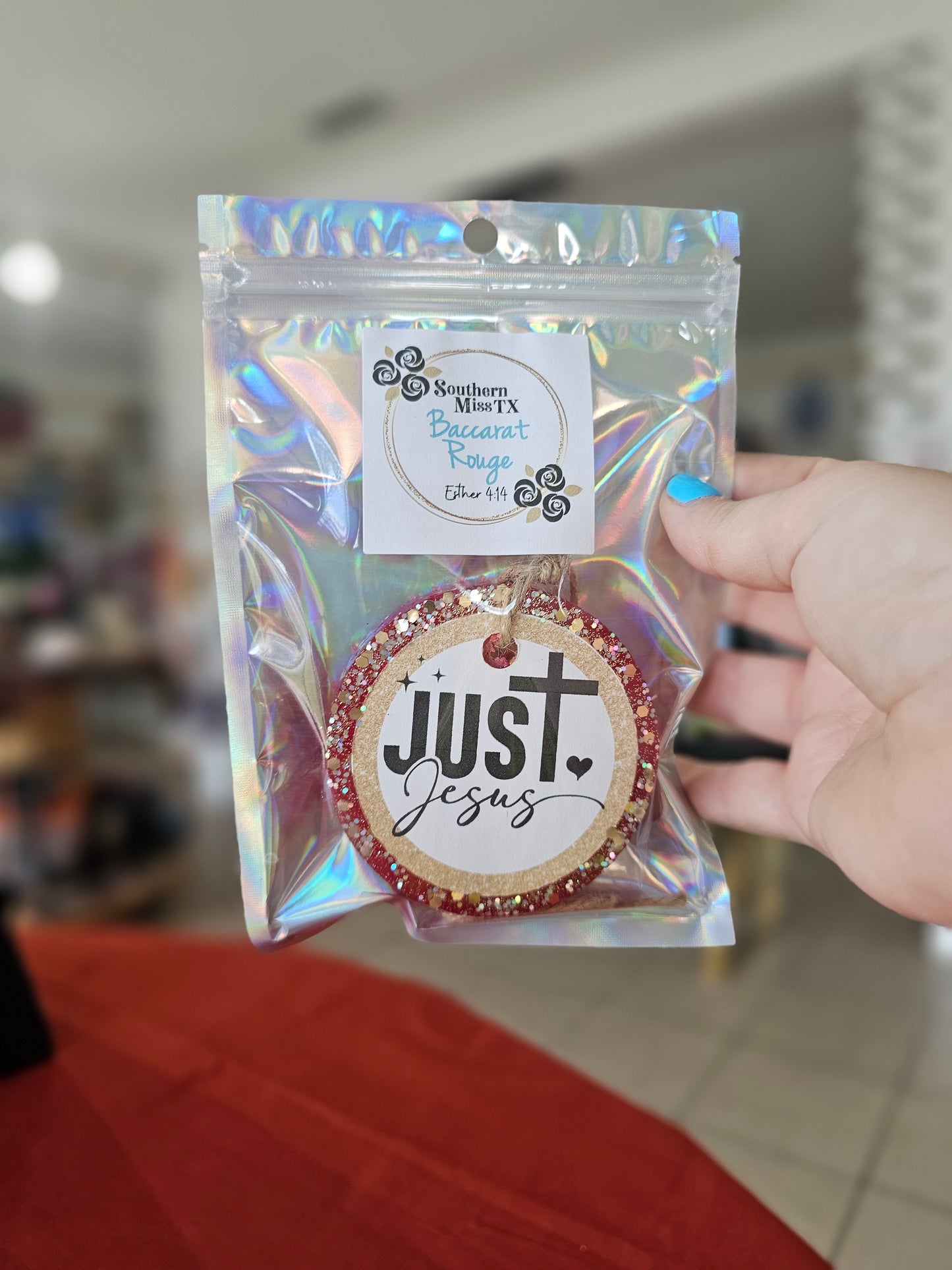 Just Jesus Car Freshie | Baccarat Rouge