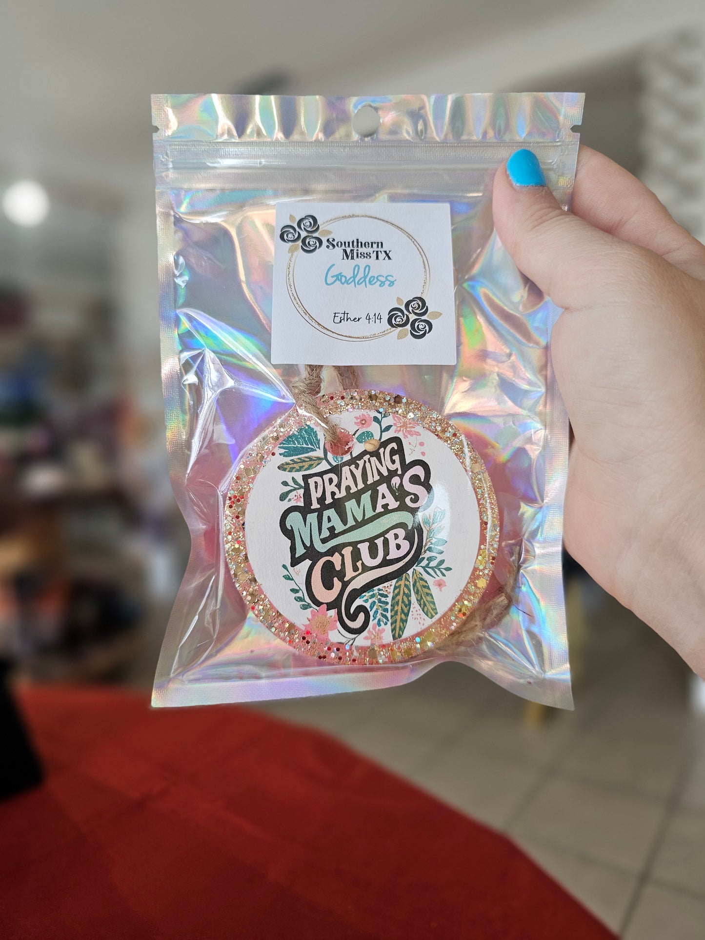 Praying Mama's Club Car Freshie | Goddess