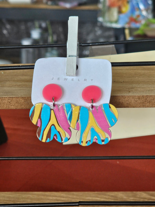 Painted Butterfly Earrings