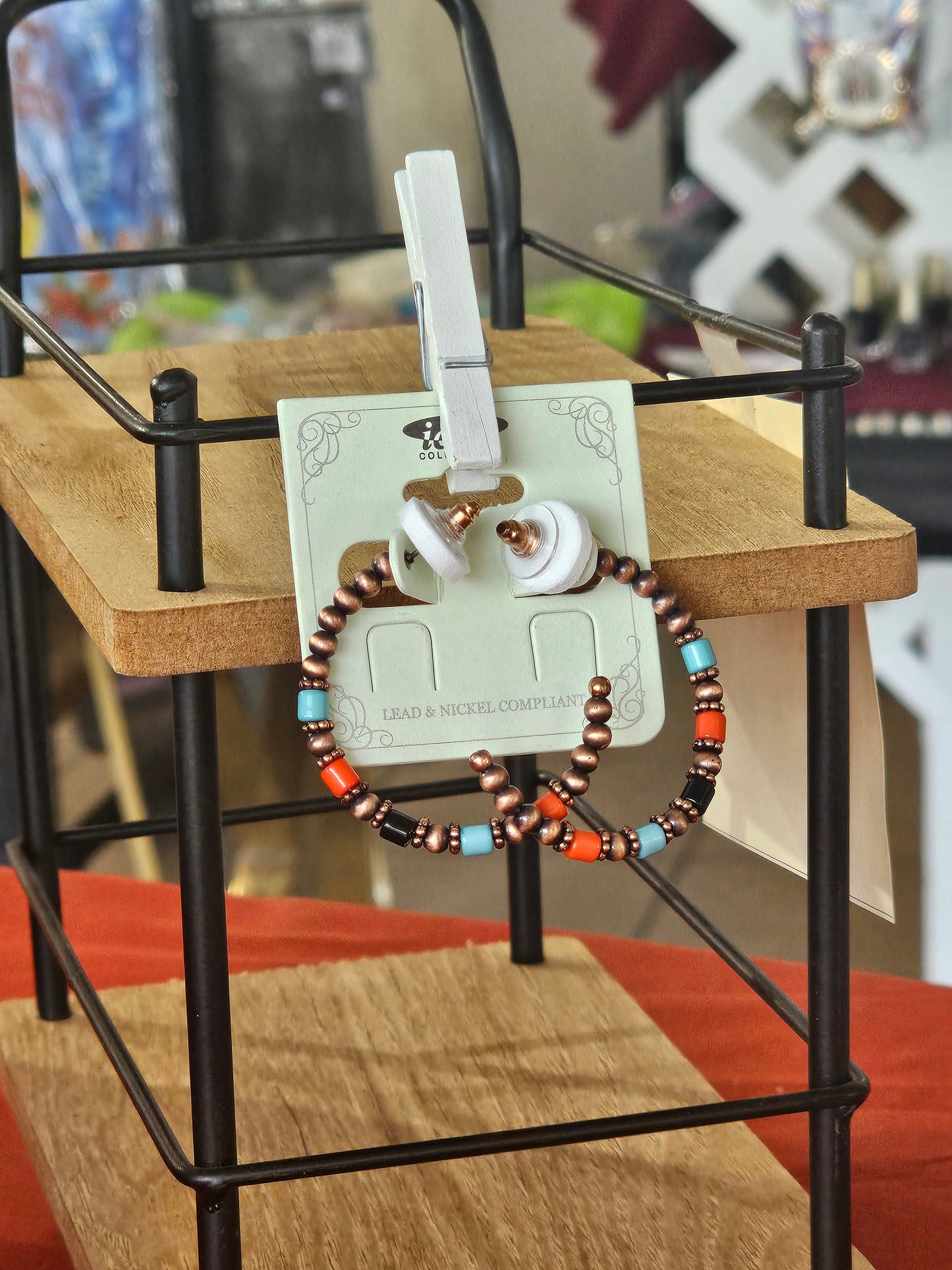 Navajo Open Hoop Earrings