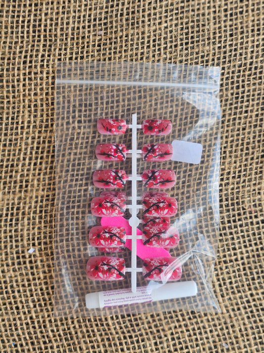 China Blossom Press on Nails