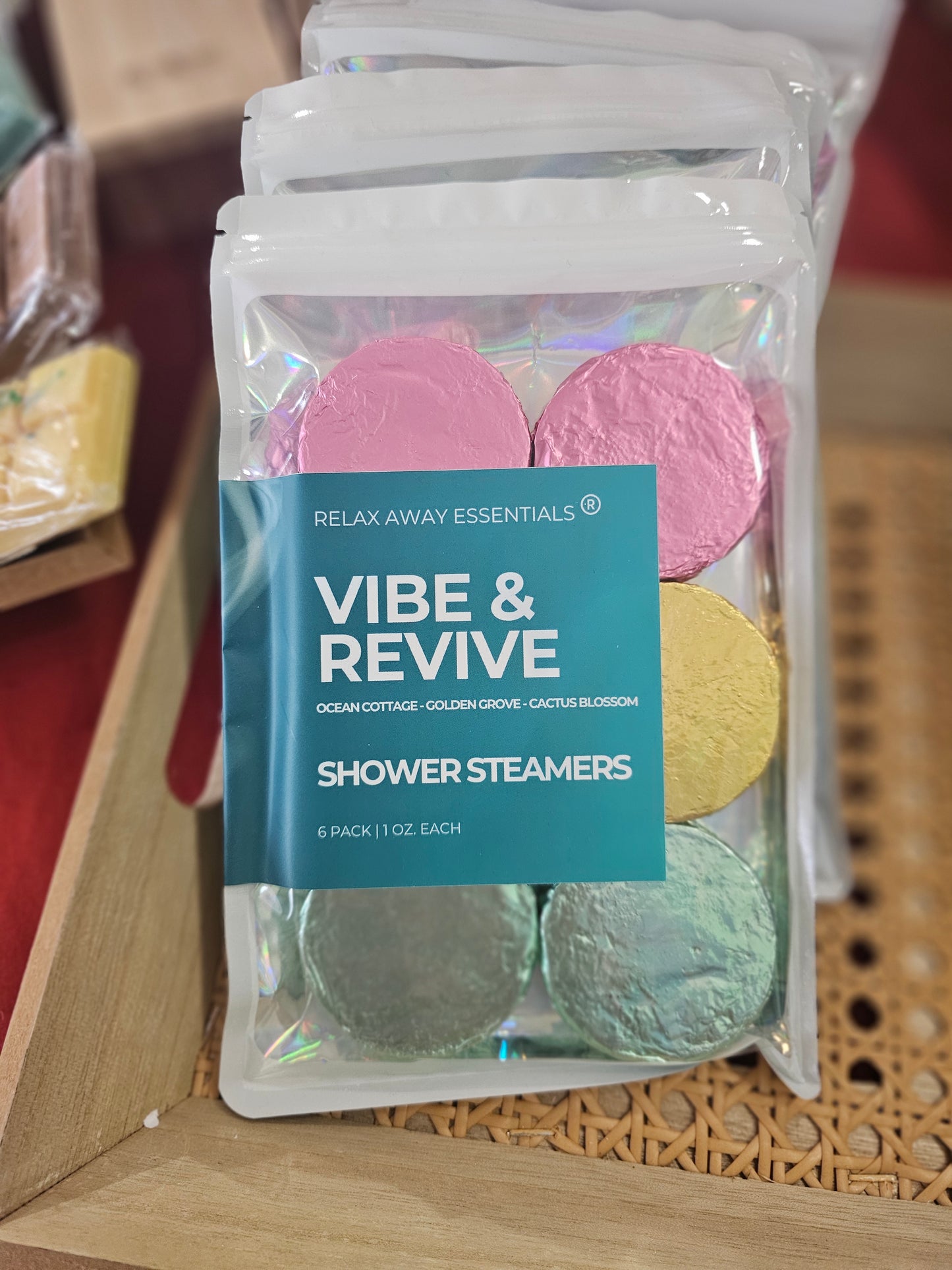 Vibe and Revive Shower Steamers 6 Pack