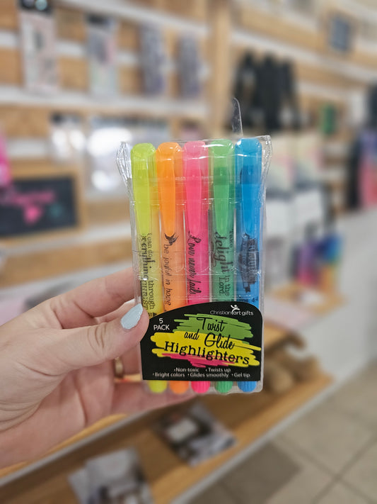 Twist and Glide 5 Piece Gel Highlighter Set