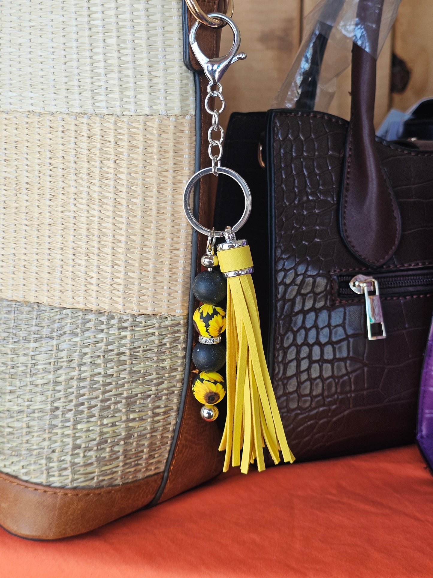 Sunflower Bag Charm