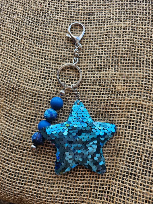 Sequin Star Bag Charm