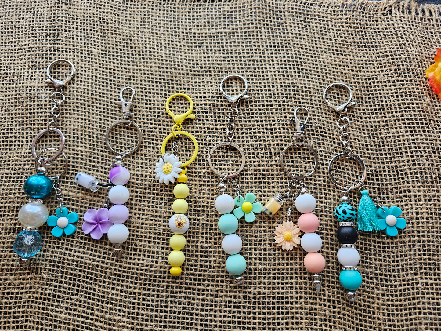 Flower Bag Charm Collection