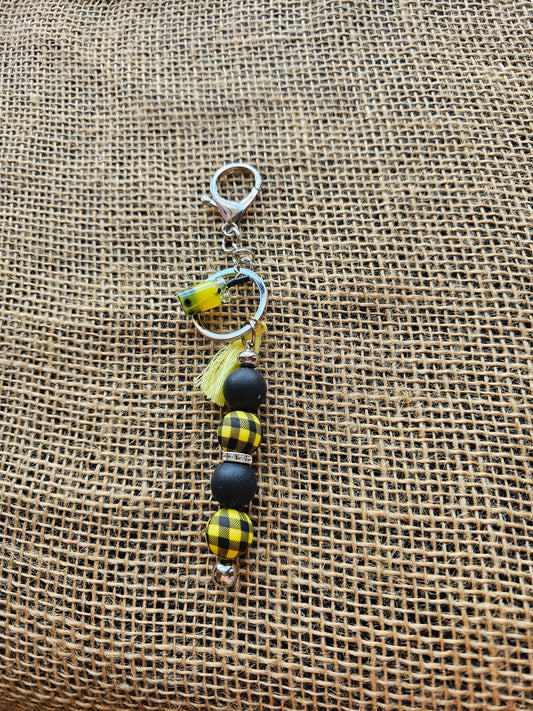 Plaid Boba Bag Charm