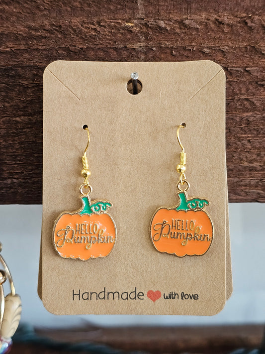 Hello Pumpkin Earrings