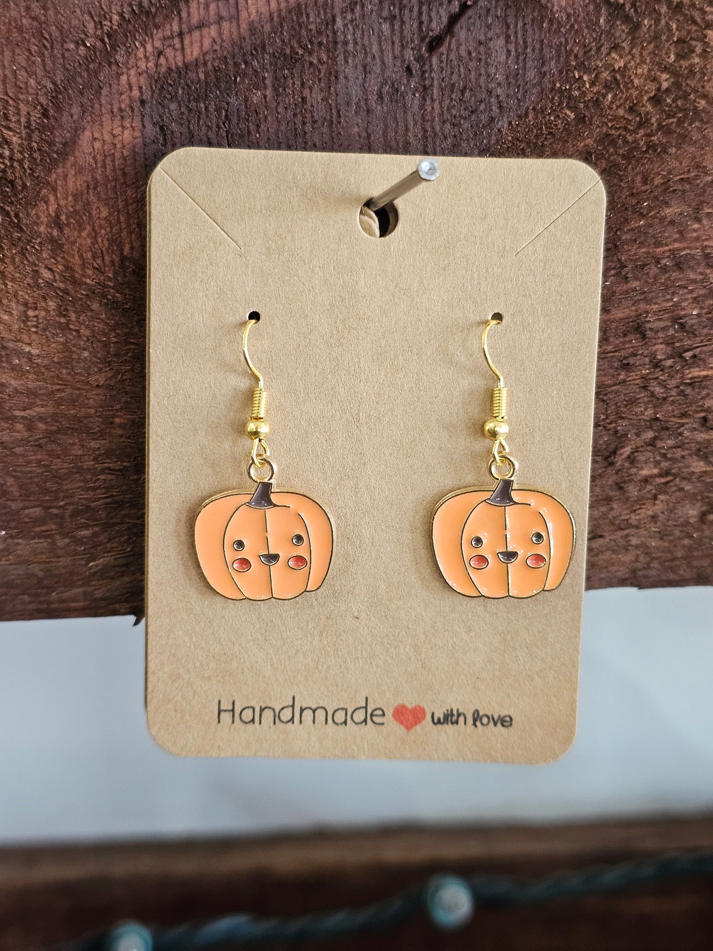 Pumpkin Dangle Earrings