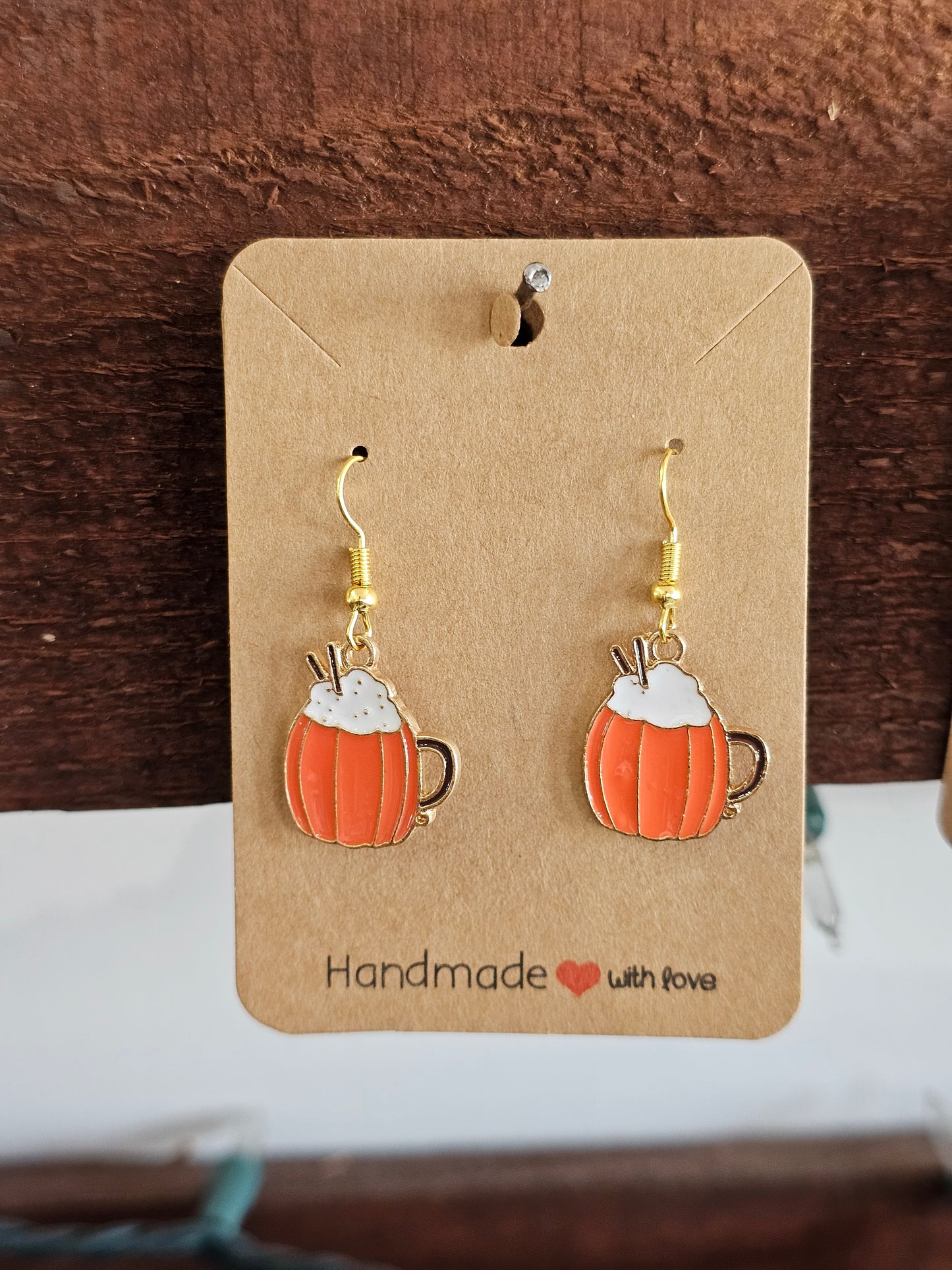 Pumpkin Dangle Earrings
